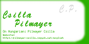 csilla pilmayer business card